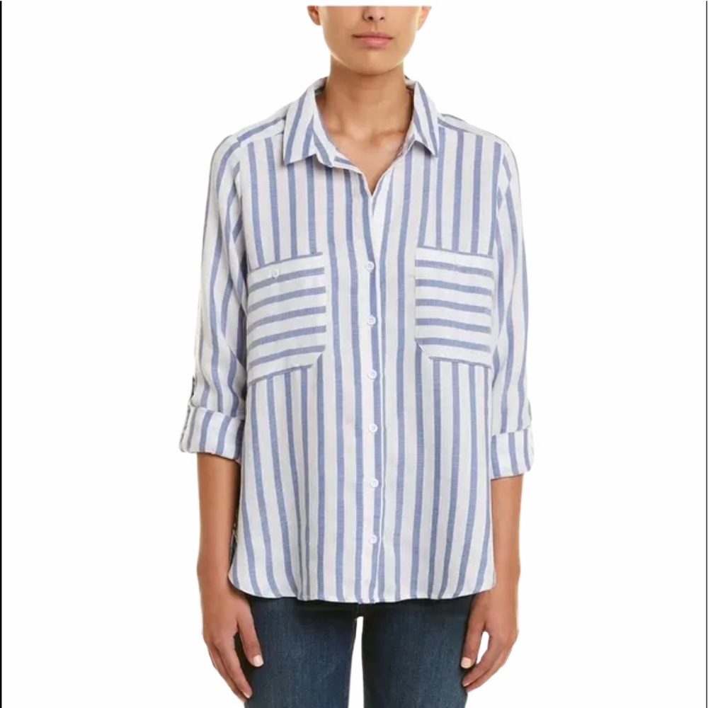 🔥SALE $8🔥 Lumiere REVOLVE 🆕 NWT Striped Blouse